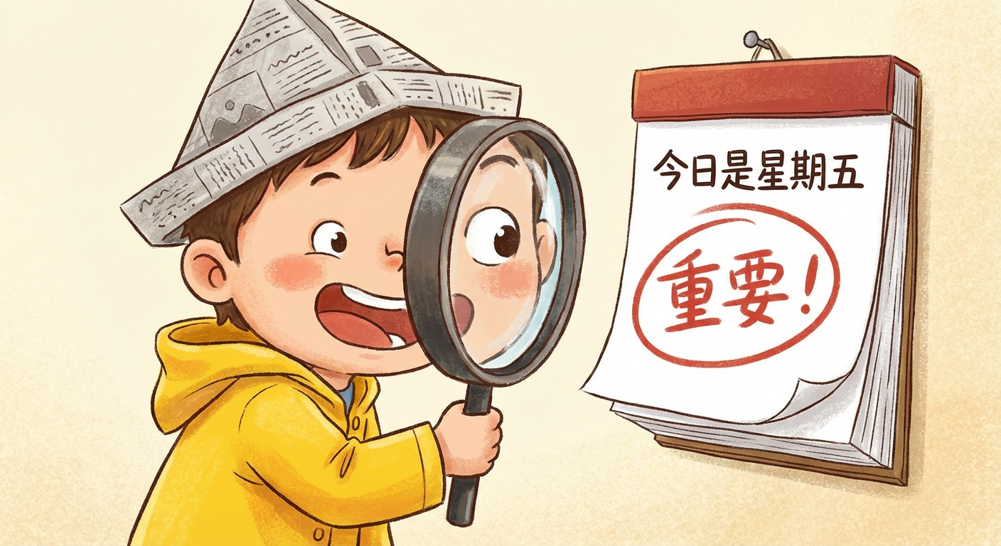 今個星期最重要係今日